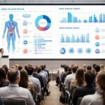 Conférence santé : écran de projection pour supports lisibles