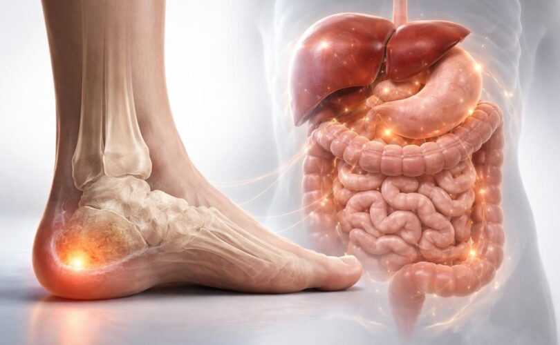 découvrez les liens étonnants entre l'épine calcanéenne, la douleur au talon, et le fonctionnement du foie et des intestins pour mieux comprendre l'impact de la digestion sur vos douleurs.