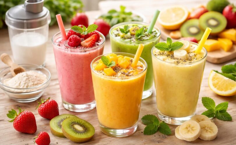 découvrez les meilleures recettes de smoothies enrichis en collagène pour un teint éclatant et une peau revitalisée. faciles à préparer et délicieuses, ces boissons santé allient goût et bienfaits beauté.