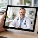 Téléconsultation médicale : tablette tactile Microsoft pour un rendu pro