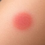 Comment identifier une tache rouge que la peau manifeste sans démangeaison ?
