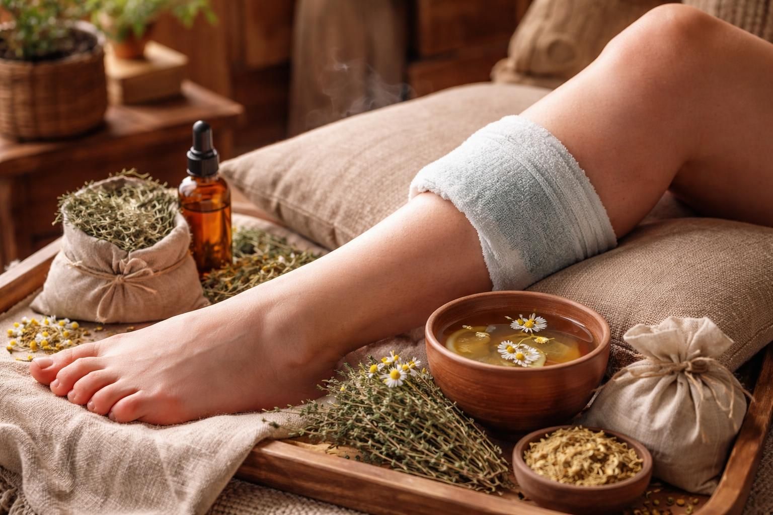 découvrez des remèdes de grand-mère ancestraux efficaces pour soulager une jambe gonflée naturellement et rapidement.