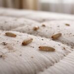 Larves d&rsquo;anthrène sur un matelas : signes d&rsquo;infestation à ne pas ignorer