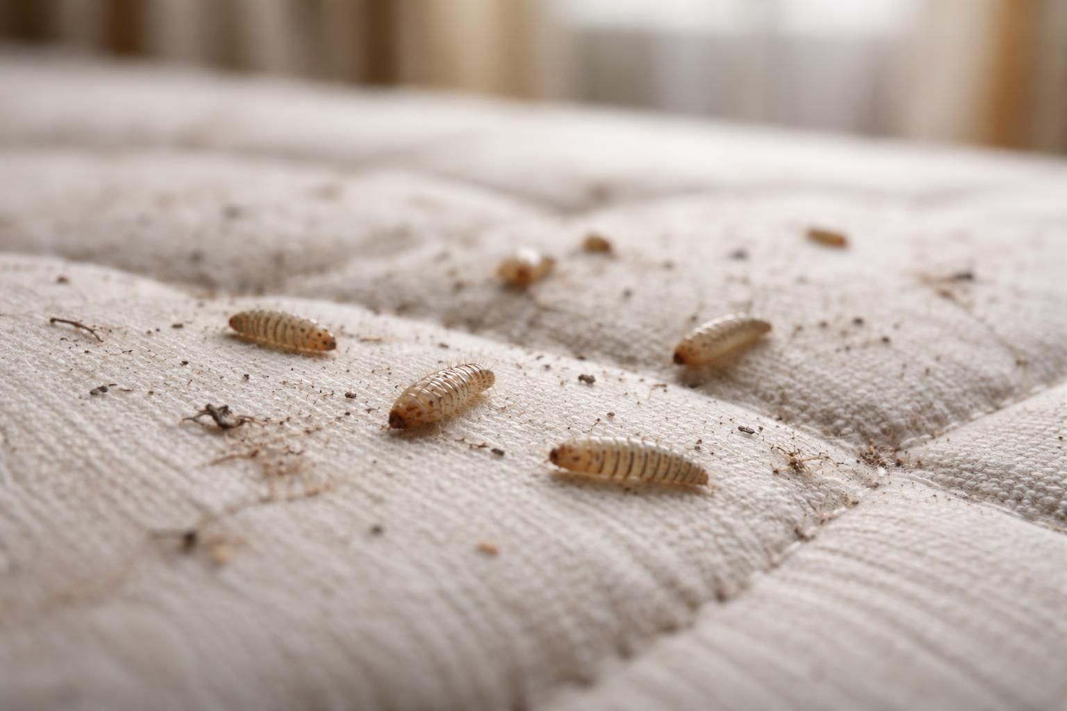 découvrez comment repérer les signes d'infestation de larves d'anthrène sur votre matelas et les mesures à prendre pour protéger votre literie et votre santé.