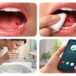 Que faire face à un point de sang dans la bouche : guide étape par étape